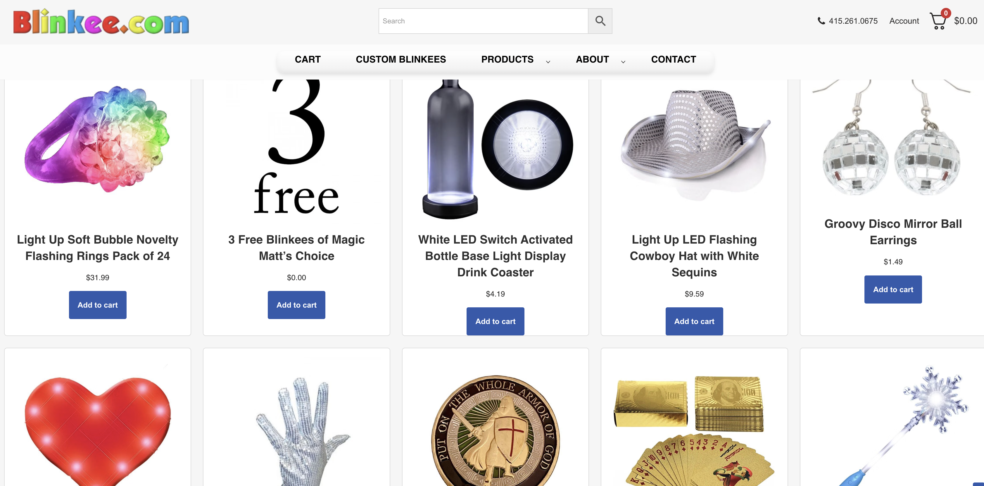 blinkee bad ui ux website