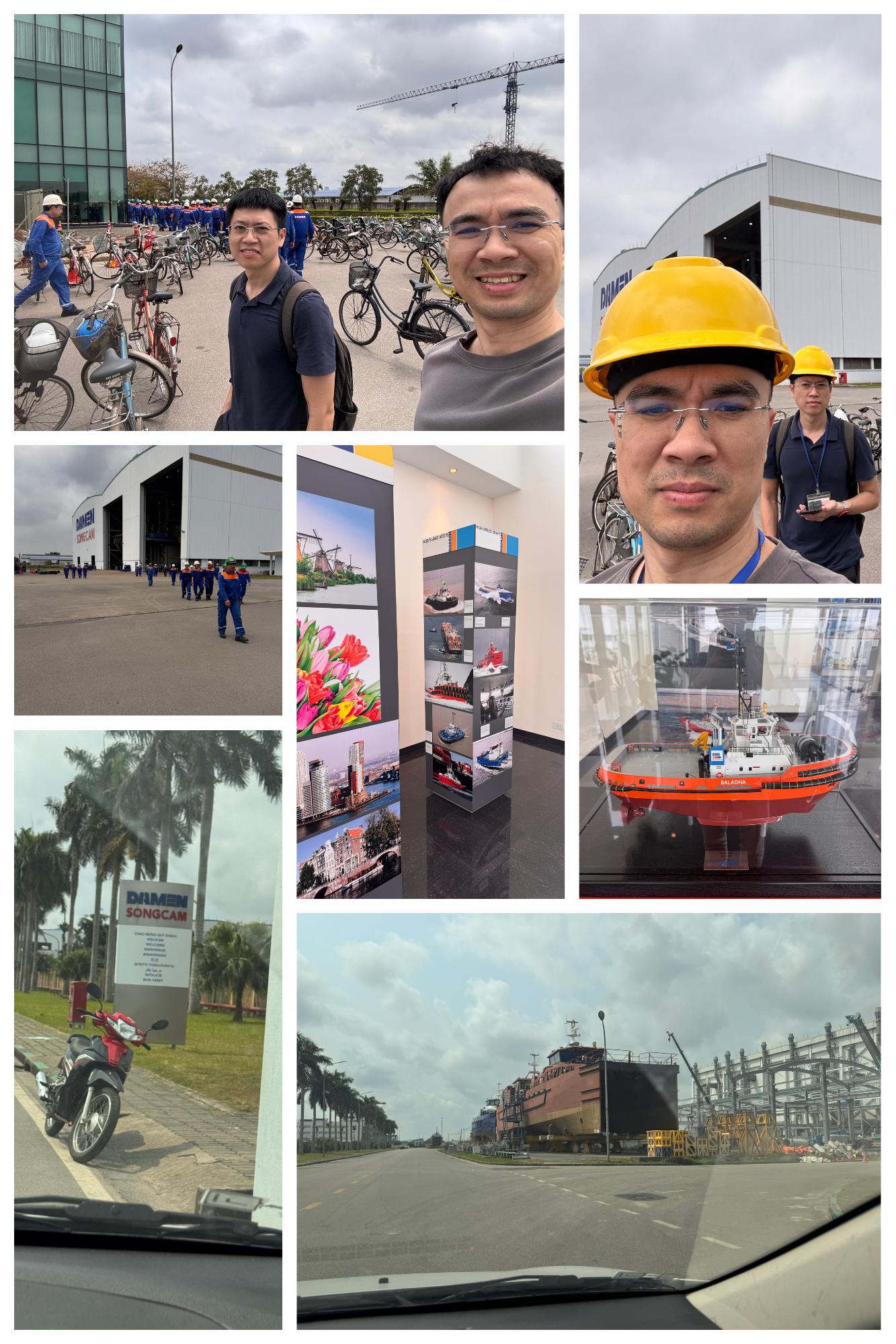 Glinteco is reviewing manual tasks, procedures and processes to automate and optimize in Damen Song Cam Shipyard