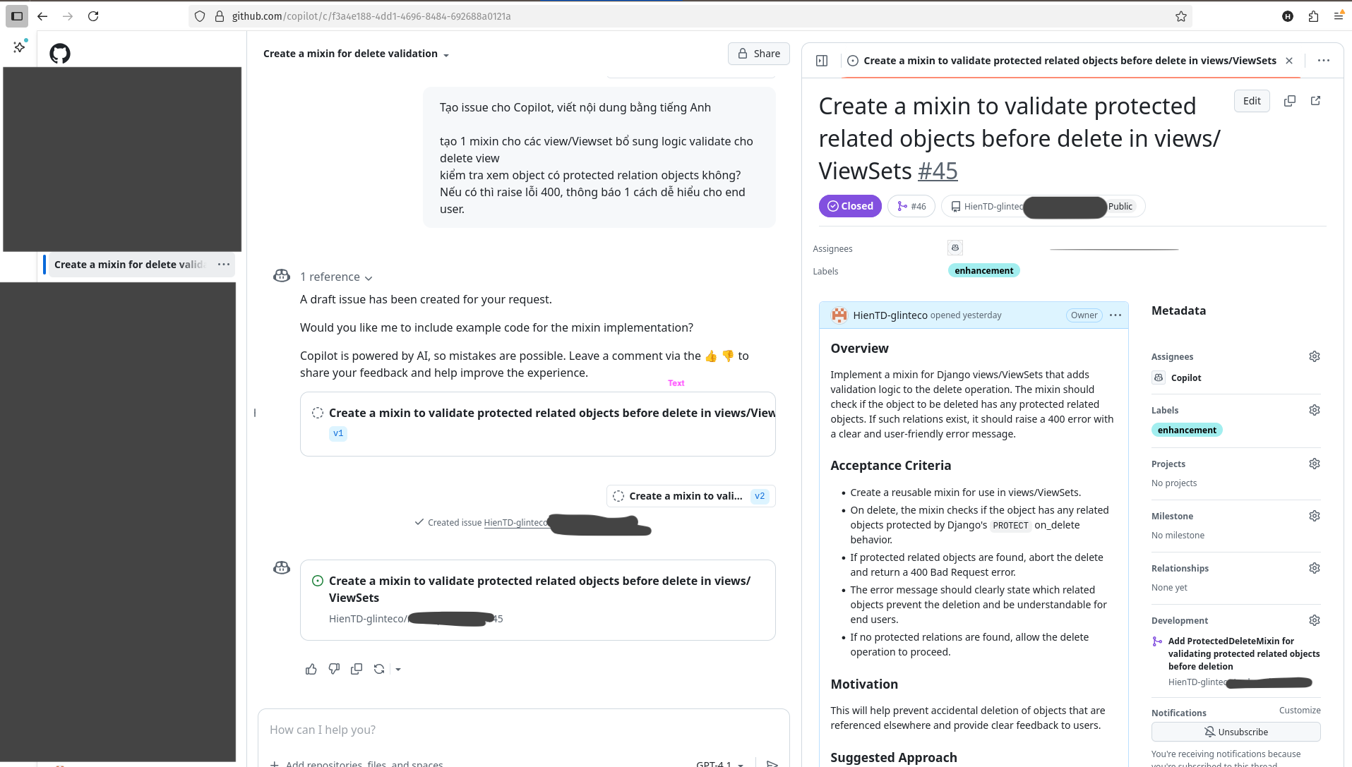 Glinteco đang làm việc với CoPilot AI