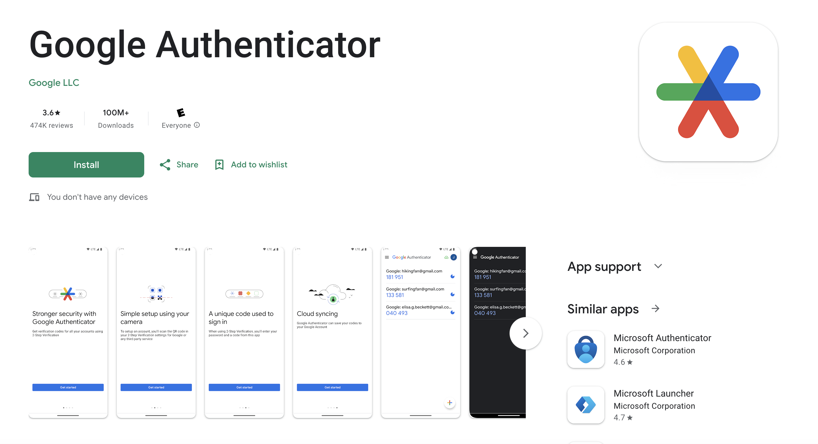 google authenticator