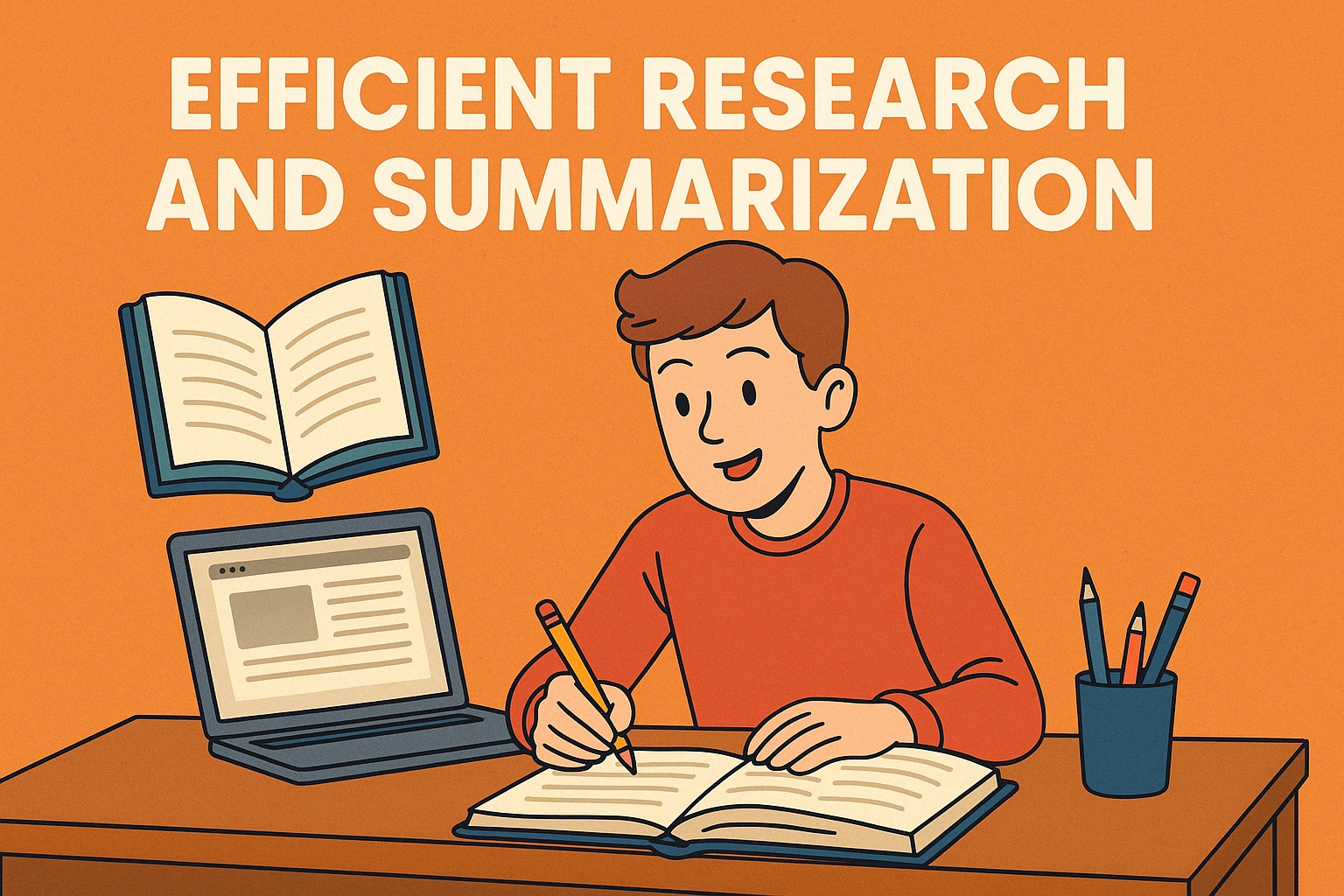 Efficient Research and Summarization for secondary school students