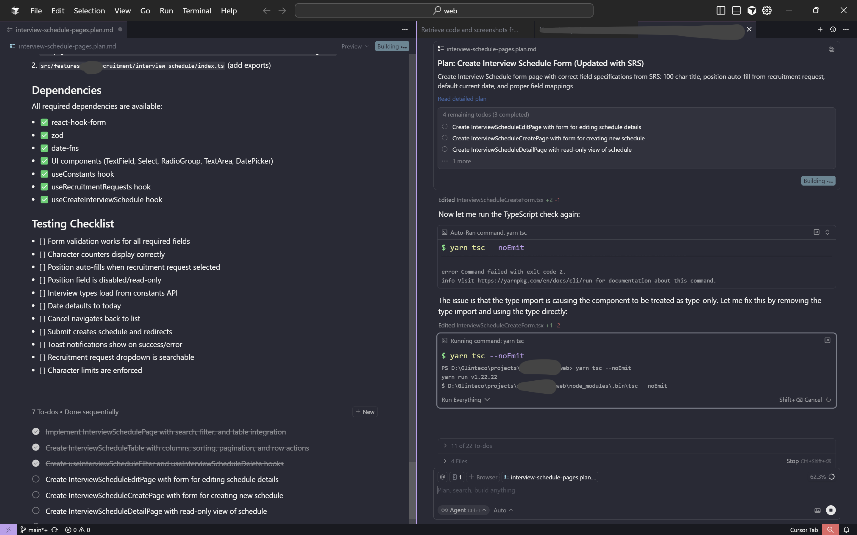 Glinteco is working with Cursor AI