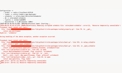 [TIPS] Resolving the Celery Beat 'Resource Temporarily Unavailable' Error