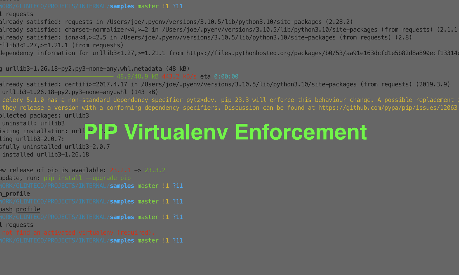 [TIPS] Exploring Best Practices: Forcing pip to Use Virtual Environments
