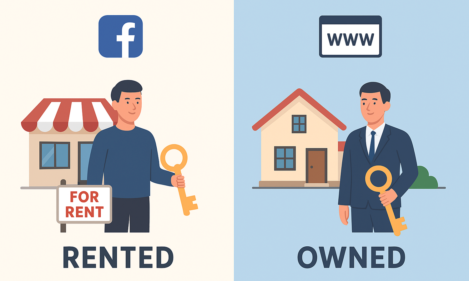 You might think you own SOCIAL MEDIA, but you’re really renting the space