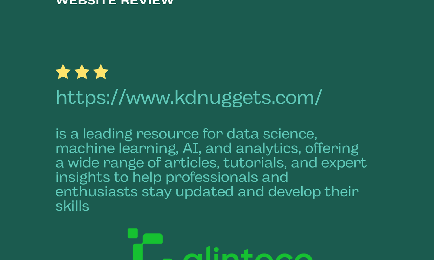[Useful Site Review] KDnuggets