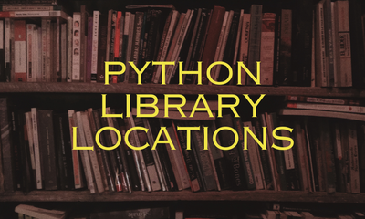 Python Library Locations - How to find