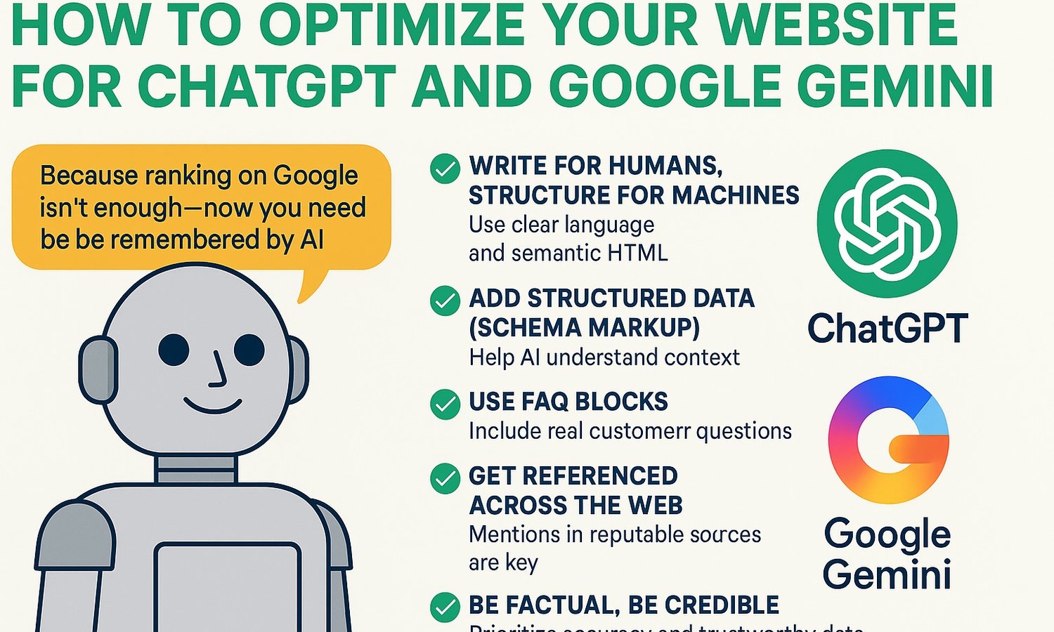How to Optimize Your Website for ChatGPT and Google Gemini