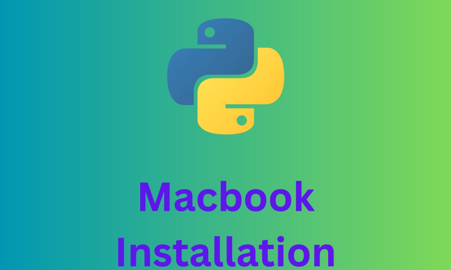 python - macbook installation