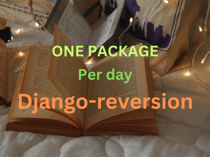 [One Package Per Day] - Django Reversion
