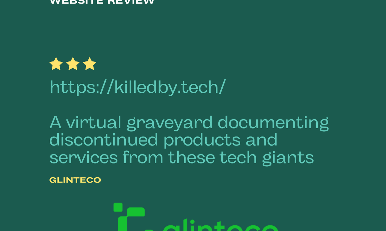 [Useful Site Review] killedby.tech