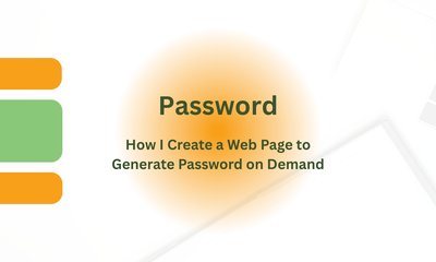 How I Create a Web Page to Generate Password on Demand