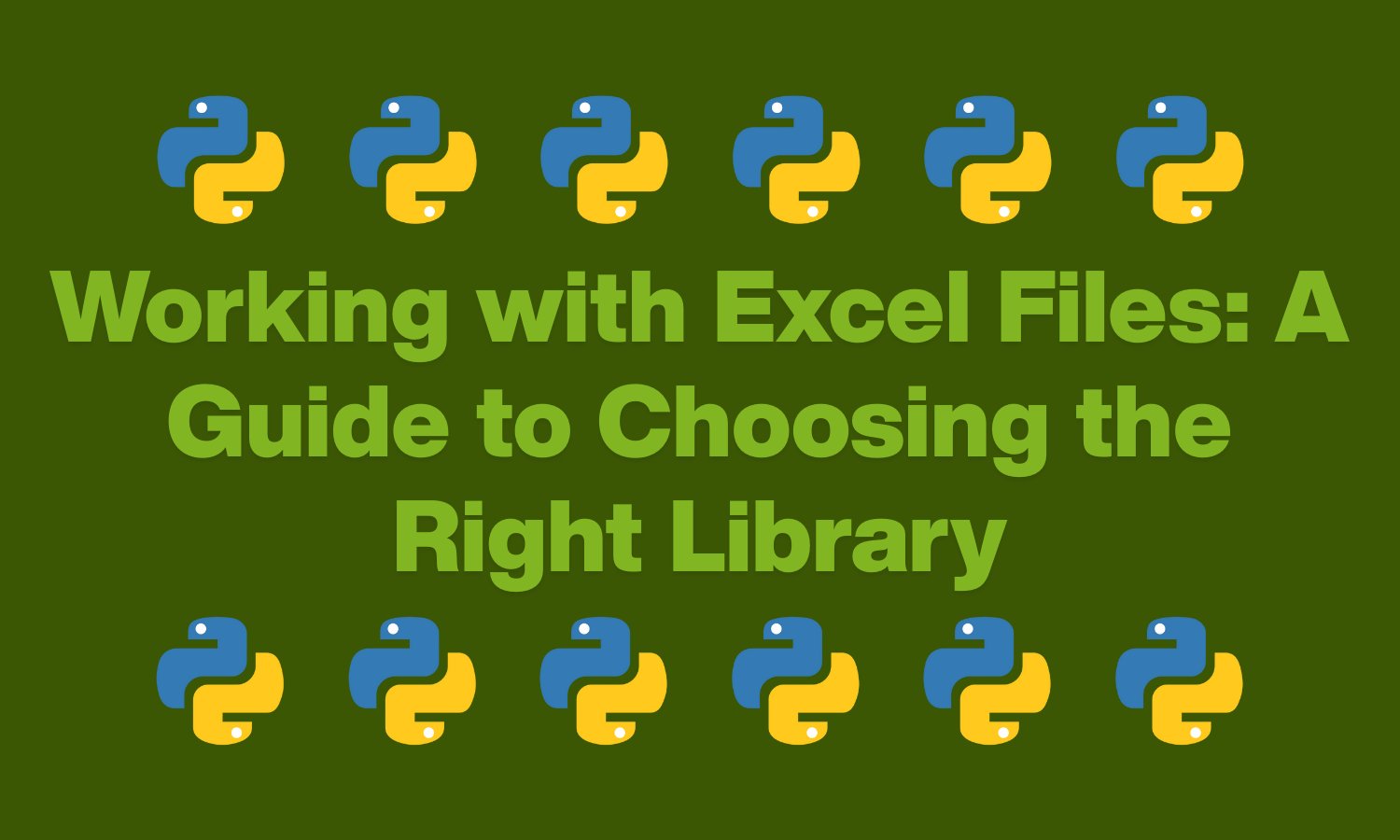 Working with Excel Files: A Guide to Choosing the Right Library