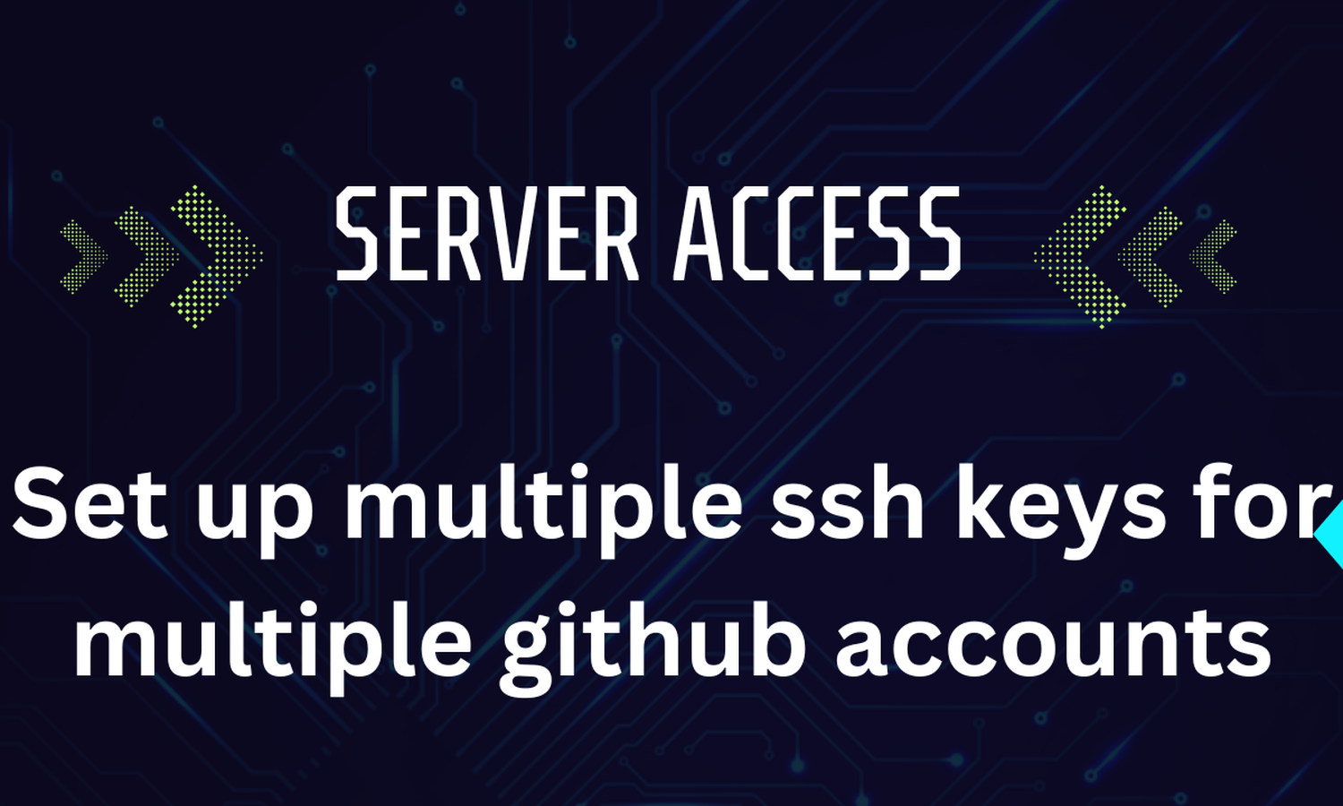 Set up multiple ssh keys for multiple github accounts