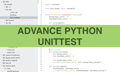Advance Python Unittest