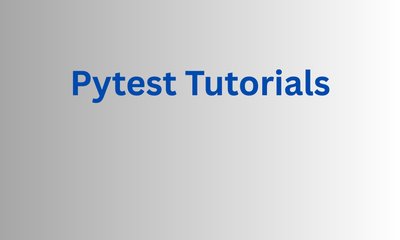 pytest tutorials